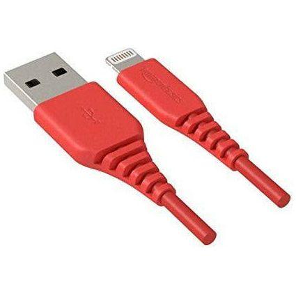 Amazon Basics Lightning to USB A Cable for iPhone and iPad - MFi Certified - 10 Feet (3 Meters) - Red 4