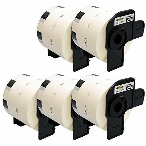 Yellow Yeti 5 Rolls DK-11209 29 x 62mm Small Address Labels Compatible with Brother P-Touch QL-500 QL-570 QL-700 QL-710W QL-720NW QL-800 QL-810W QL-820NWB QL-1100 QL-1110NWB | 800 Labels per Roll 0
