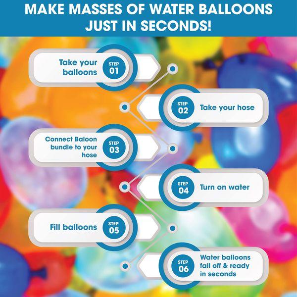 555 PCS Water Balloons - Water Bombs - Water Balloons Bulk - Water Balloons Slingshot - Water Balloons Fight - Water Balloons for Kids -Water Balloon Games - Balloons Set Party For Kids 2