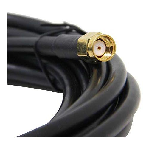 Ultra Low Loss Coax Cable 25ft, Ancable N Type Male Connector to RP-SMA Female Pigtail Cable for Yagi TP-Link 2.4Ghz Omni Antenna, APs, WiFi and ALFA Extender/Transceiver/Repeater/Router/Amplifier 3