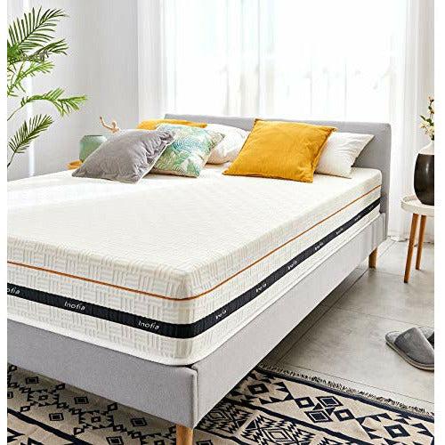 Inofia Sleep Mattress,Mattresses 10 Inch Pocket Sprung and Memory Foam Mattress,Uplifting Support,OEKO-TEX Certified (Small Double(120x190cm)) 4