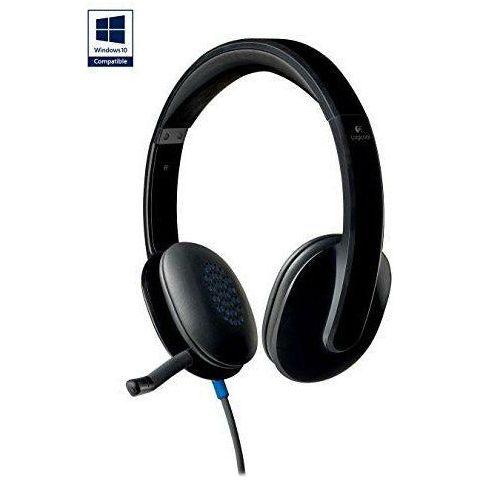 Logitech H540 Wired Headset, Stereo Headphone with Noise-Cancelling Microphone, USB, On-Ear Controls, Mute Indicator Light, PC/Mac/Laptop - Black 2