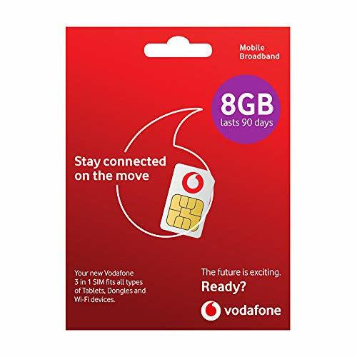 Vodafone Pay As You Go 8GB Data Sim 0