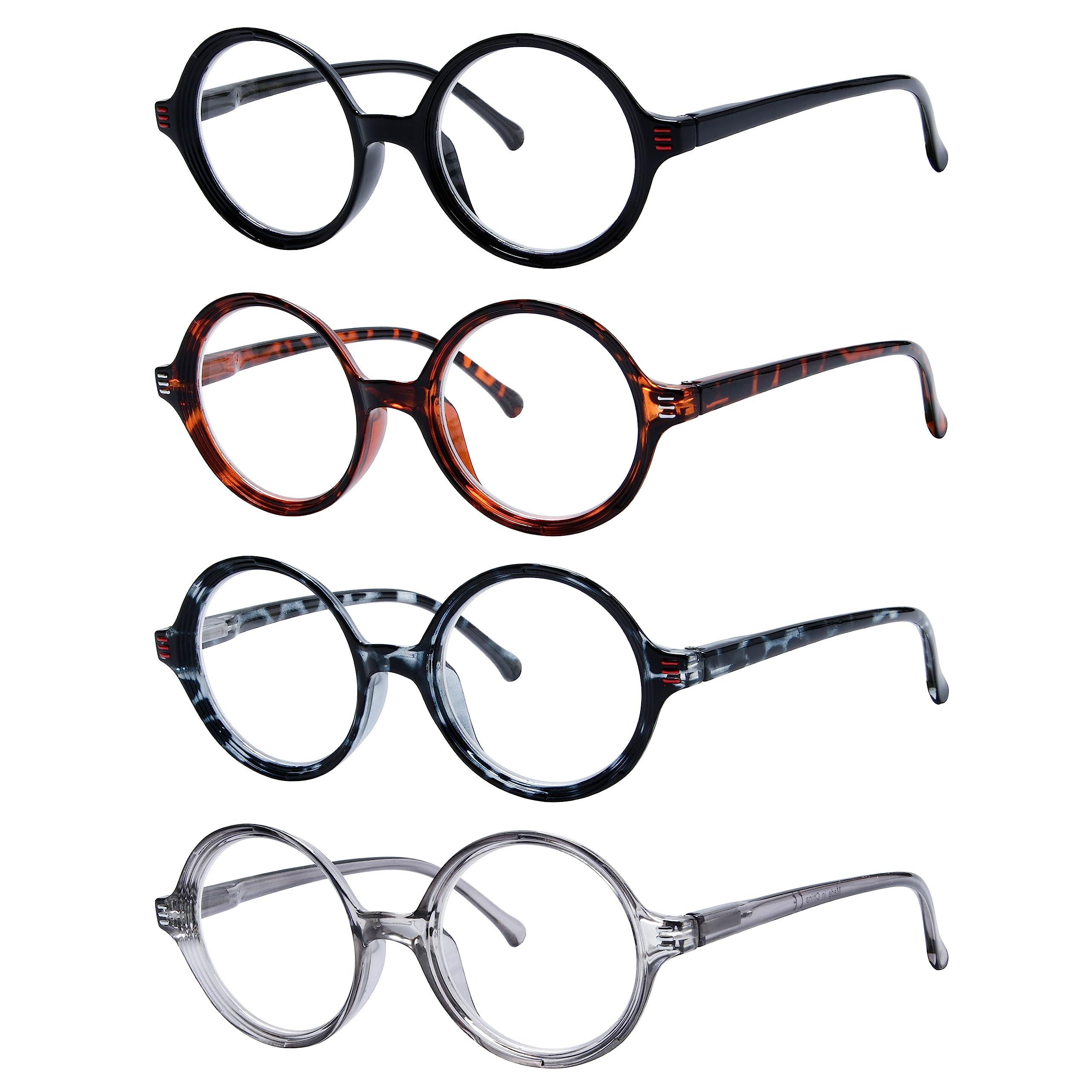 Eyekepper 4-pack Reading Glasses Women Small Lens Round Readers +1.50 0