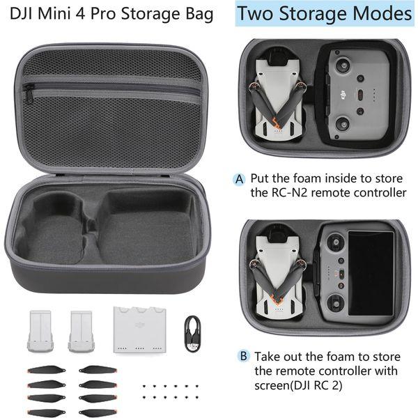 Okima Storage Bag for DJI Mini 4 Pro-Newest Portable Mini 4 Pro Drone Case Travel Handbag Carrying case Compatible with DJI Mini 4 Pro, DJI RC 2/DJI RC-N2 Remote Controller and Accessories 1