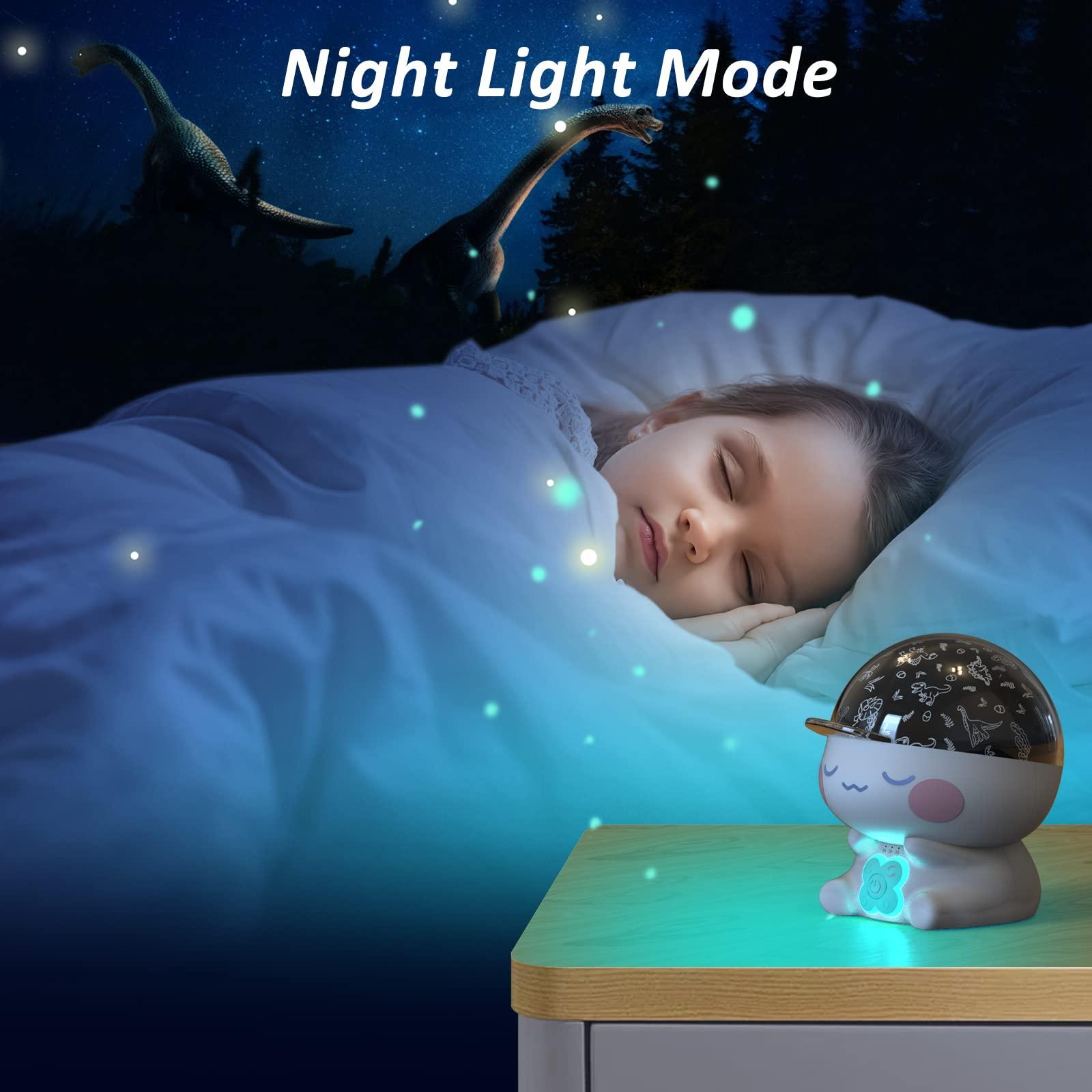 Night Light Projector for Kids Room with 3 Timer,Baby Star Projector Night Light for Kids Girls Boys Bedroom Decor, Unique and Cute Dinosaur Shape Design.Cool Gifts for Kids Toddler Teens Friends 3