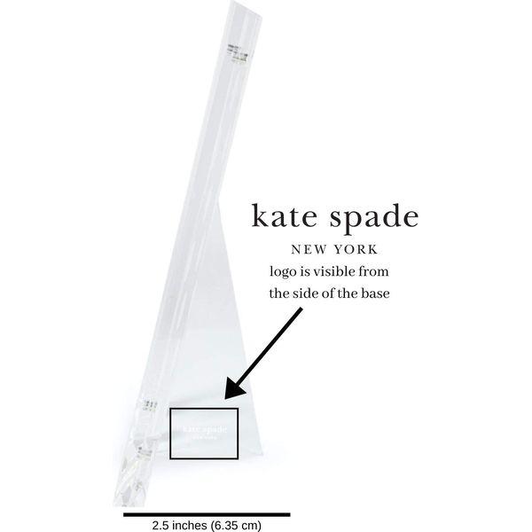 kate spade new york Acrylic Picture Frame, Holds 4"x6" or 5"x7" Photos, Jumbo White Dot 1