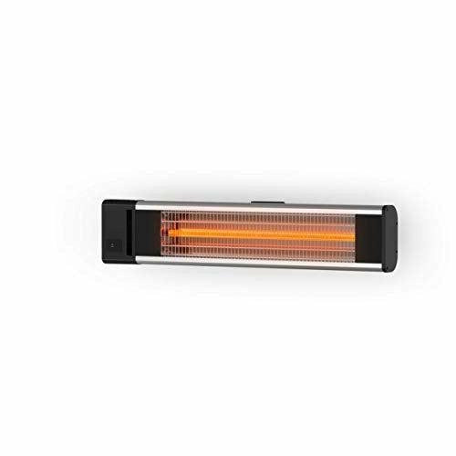 Swan Al Fresco SH16340N Remote Controlled Wall Mounted Patio Heater, Anodized Aluminium Alloy Frame, Carbon fibre heating element With High Rated Aluminium Reflector, IP44 Approved,1800 W 0