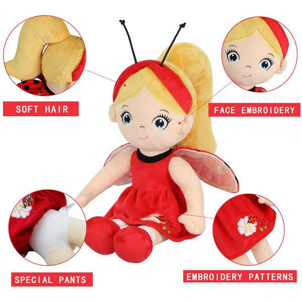 JUSTQUNSEEN Baby Doll, 50cm Soft Baby Doll for Infants, Rag Doll for Girls Gifts for Baby Girls, Dolls for 1 2 3 Year Old Girls, Fairy Dolls Plush Dolls Baby Dolls for 1 2 3 Year Old Girls 2