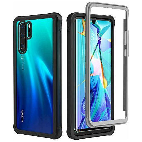 BESINPO For HUAWEI P30 Pro case, P30 Pro Case, Full-Body Protective Slim Cover Built-in Screen Protector Shockproof Case for HUAWEI P30 Pro/ P30 Pro New Edition - Black/Clear 0