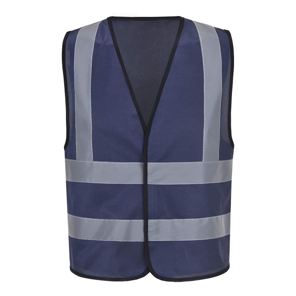 AYKRM 12 Colors Optional Reflective Vest High Visibility navy hi viz vis Executive Waistcoat 0