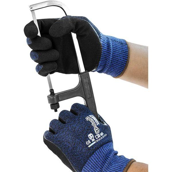 ANDANDA Level 5 Cut Resistant Gloves, Comfort Stretch Fit, Provide Strong Grip, Seamless Structure, Work Gloves Suitable For Construction Glass Manufacturing, Machinery (6, Medium)