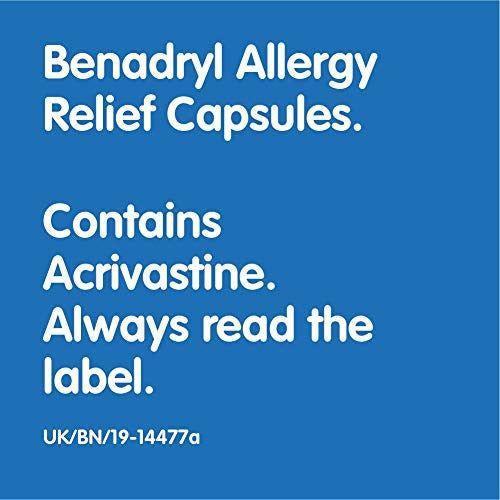 Benadryl Allergy Relief Capsules - Fast-Acting Antihistamine Capsules - Starts to work in 15 minutes - 12 Capsules 4