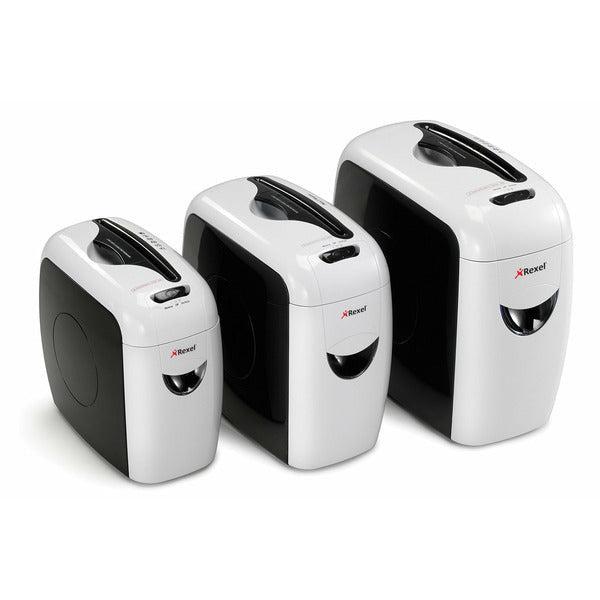 Rexel 2101942UK Style 5 Sheet Manual Cross Cut Shredder for Home or Small Office Use, 7.5 Litre Removable Bin, White 2