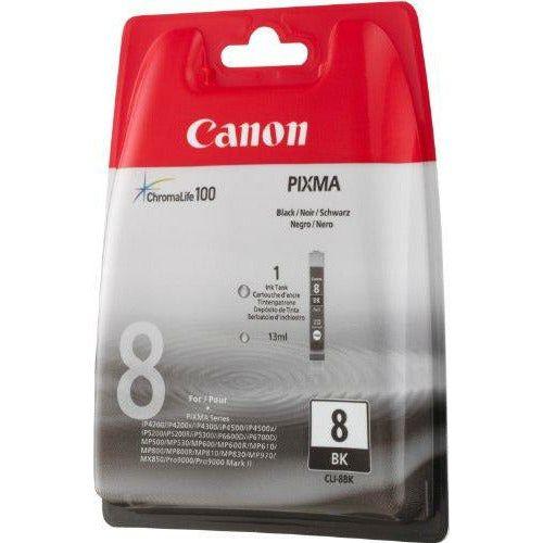 Canon No. 8 Black Ink Cartridge (Chromalife 100 Inks, CLI-8BK) 1