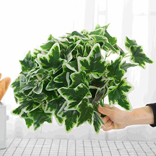 Lackingone 6 Pack Artificial Plants Leaves For Grass Wall Backdrop For Home Garden Backyard Office Hanging Baskets Wedding Indoor 1