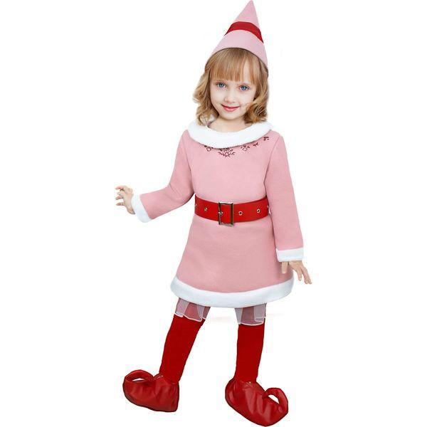 Kseyic Elf Costume for Kids,Christmas Elf Costume Cosplay Full Set,for Christmas, Holiday, Halloween, Cosplay Party 0