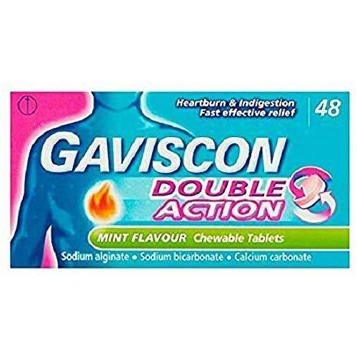 Gaviscon Double Action Tablets Heartburn and Indigestion, Pack of 48 0