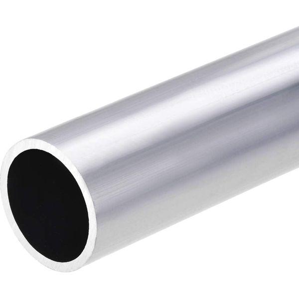 sourcing map 6063 Aluminum Round Tube, 27mm OD 23mm Inner Dia 300mm Length Seamless Straight Tubing 2 Pcs 2