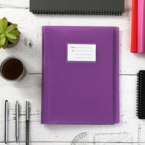 Display Book - Premium Quality 104 Pockets A4 Display Book Folder 208 Sides Flexi Cover Presentation Folder by Arpan (Purple - Pack of 1) 4