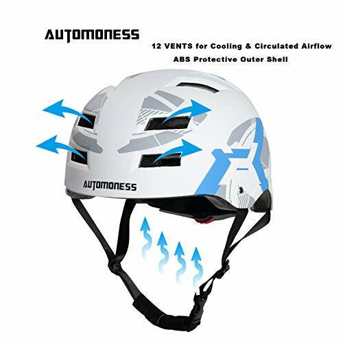Automoness Skateboard Helmet, Adjustable Helmet for BMX Cycling, Bike Protective Helmet CE Certified for Adult/Youth/Kids 1