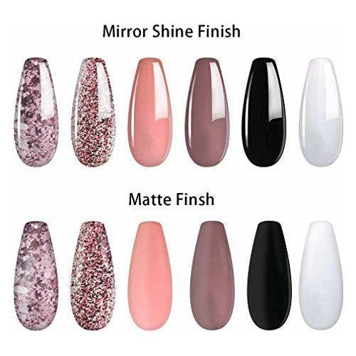 Gel Nail Polish Kit with 36W Nail Dryer UV Led Lamp - Home Manicure Nail Art Starter Kit with 6 Classic Colours, No-Wipe Top Coat, Base Coat, Nail Cleanser and Remover - DIY or Salon Use (6 x 8ml) 3