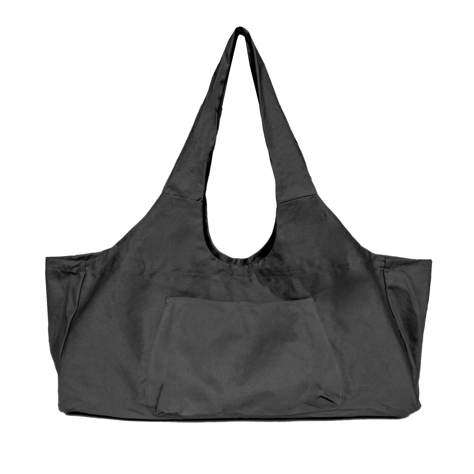 3DTengkit Yoga Bag Large Yoga Mat Bag,Canvas Yoga mat Tote Bag with Inside Zip Pocket Fits Most Size Mats (black) 1