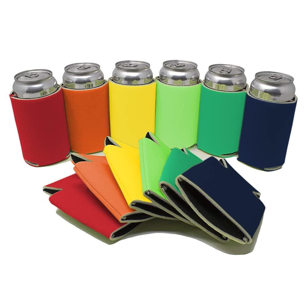 Janjunsi Beer Cans Cooler Sleeve 6 Pieces - Neoprene Cans Beer Bottle Insulators Cover for Wedding, Party, Event 3