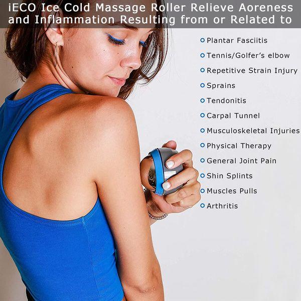 Fitness Cryosphere Cold Massage Roller - Cold&Heat Relief - Myofascial Muscles Release - Rapid Workout Recovery - Deep Tissue Cold Massage Ball 2