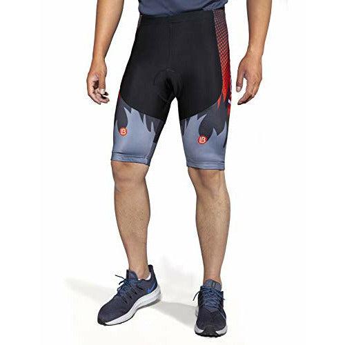 Cycorld Men's Cycling Shorts 4D Padded Road Bike Shorts Breathable Quick Dry Bicycle Shorts Cycling Underwear (XL, Red) 4
