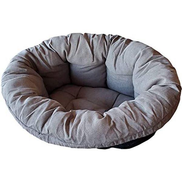 Ferplast Dog Cushion and cat bed SOFA' Cushion 2 Padded spare cover for pet bed, Soft cotton washable, Adjustable with elastic cord, 52 x 39 x h 21 cm Grey 0