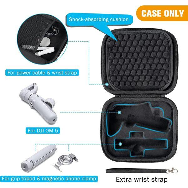 ProCase DJI OM 5 Case Hard EVA Carrying Case for DJI OM 5 Smartphone Gimbal Stabilizer and Accessories -Black 1