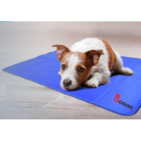 Cooling Mat for Dogs Cats,Pressure Activated Gel Dog Self Cooling Mat,No Freeze Or Refrigerate Required, Scratch-proof/Waterproof/Non-slip Cooling Mat for Dogs,Cats,Pets (L(50 * 90cm)) 1