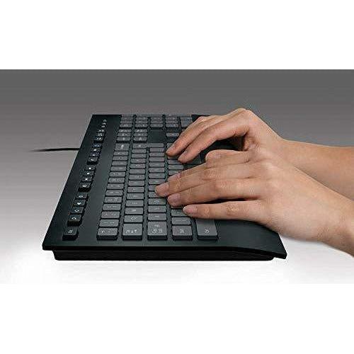Logitech K280e Pro Wired Business Keyboard for Windows/Linux/Chrome, USB Plug-and-Play, Full-Size, Spill Resistant, PC/Laptop, QWERTY Scandinavian Layout - Black 4