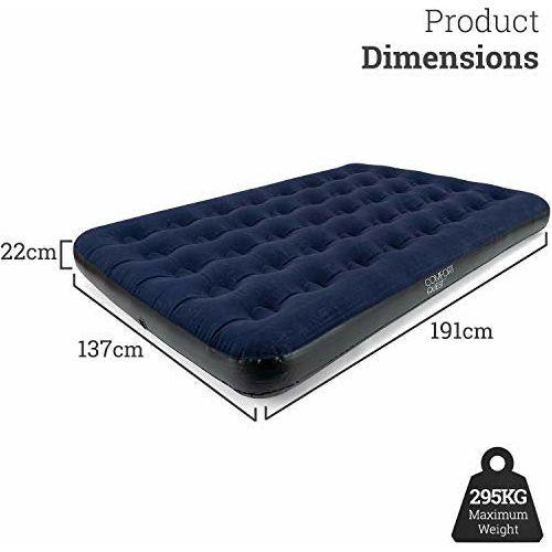 Double Airbed Inflatable Camping Blow Up Mattress Air Bed And Electric Pump 2