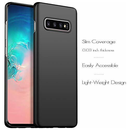 Anccer Compatible for Samsung Galaxy S10 Case, [Colorful Series] [Ultra-Thin] [Anti-Drop] Premium Material Slim Full Protection Cover for Samsung Galaxy S10 (Smooth Black) 1