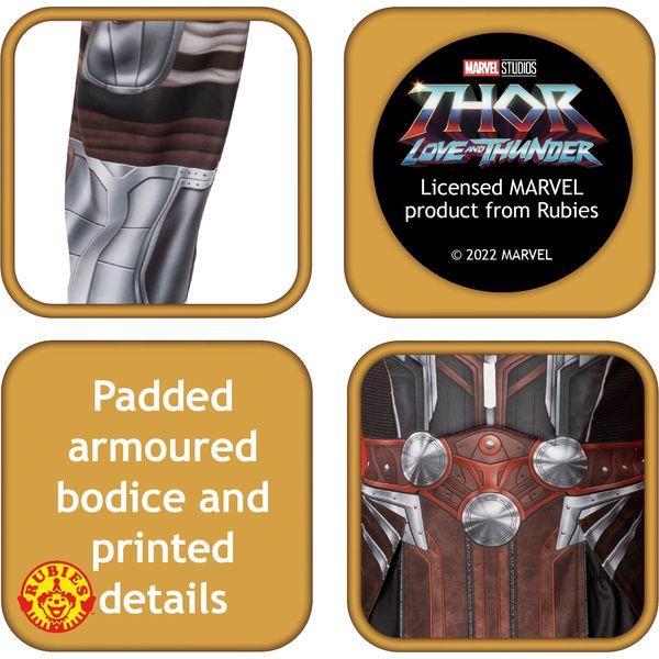 Rubies Official Marvel Thor: Love and Thunder Mighty Thor Deluxe Child Costume, Kids Fancy Dress, Age 5-6 years 3