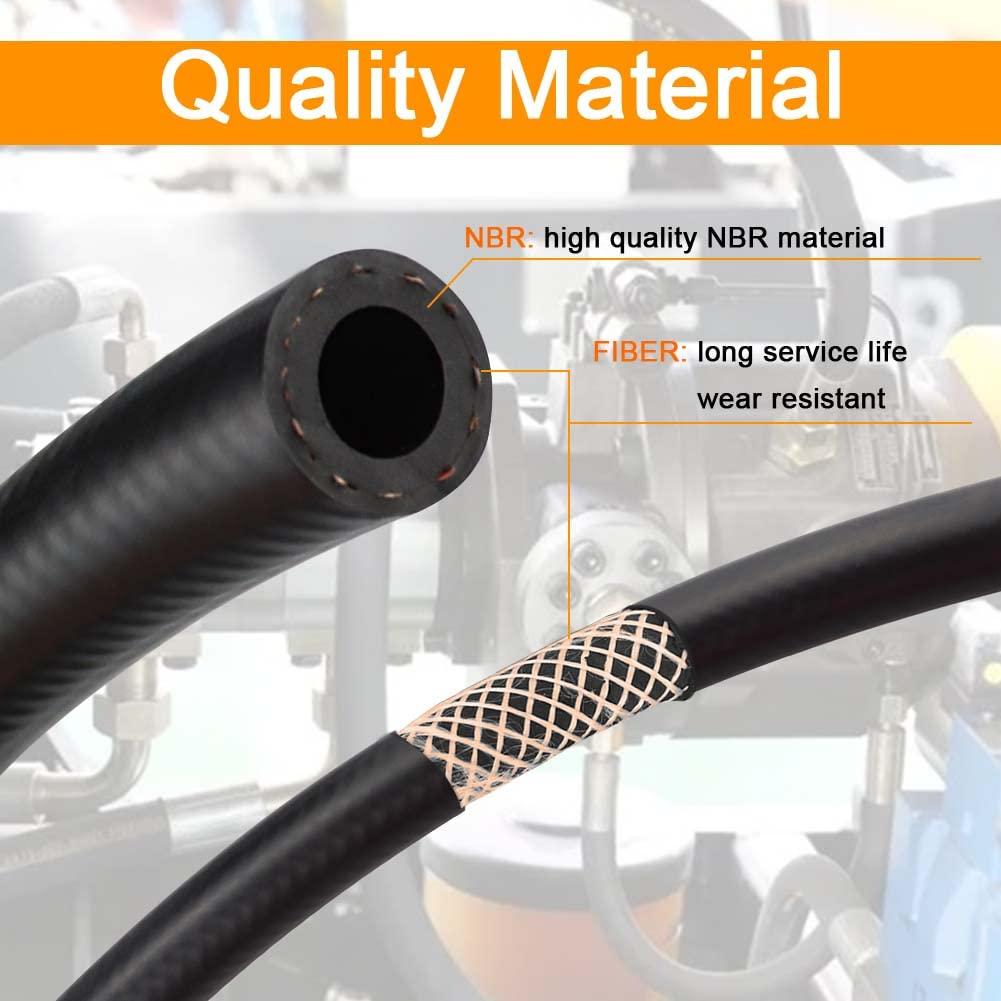 Fuel Line Hose 6m Fuel Pipe 10mm ID Fuel Hose Fuel Line for Car Tractor Motorcycle Small Engines 3