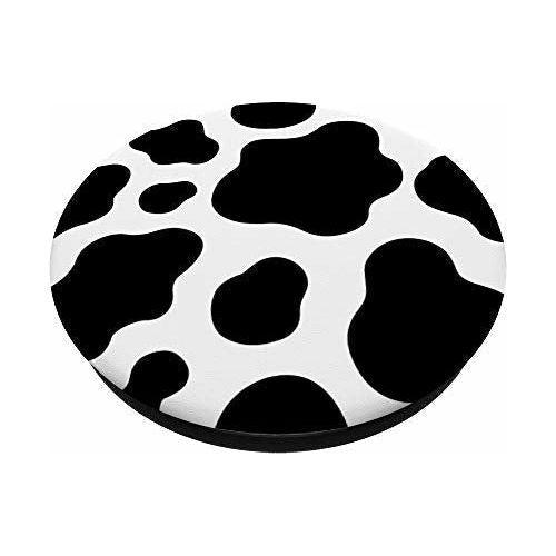 Cute Cow Print Black & White Cow Pattern Spots Love Cows PopSockets PopGrip: Swappable Grip for Phones & Tablets 1