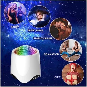 Star Projector, 3 in 1 LED Sky Projector with 14 Projection Effects, Music Speaker, Sky Star Lite Light, Nebula Cloud, Galaxy Starry Night Light Projector for Baby Bedroom Christmas Gift 4