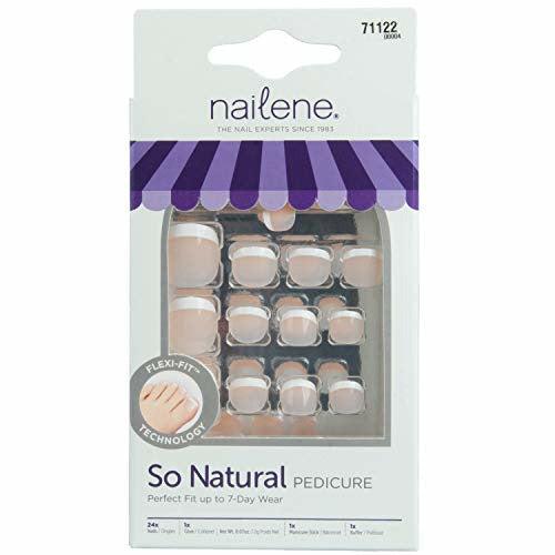 Nailene So Natural Toenails, Everyday French, 24 Nails 0