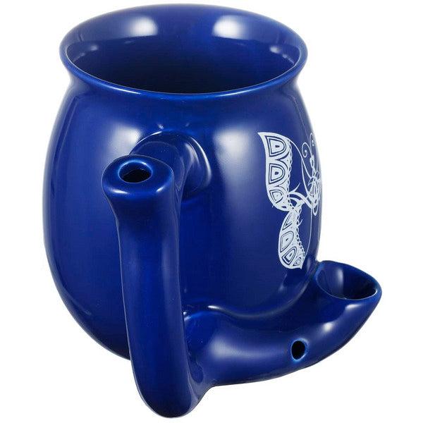 NC KTF Roast & Toast Coffee Mug with Pipe Fashion Craft, 400ml Blue Color Unique Picture 3