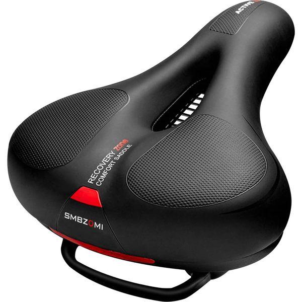 Comfortable Bicycle Seats, Bicycle Seat Cushion for Men Women with Memory Foam Padded, Waterproof Saddle Universal Fit for Stationary/Peloton Spin Bikes/Movement/Indoor/Mountain/Road/City Bikes 0