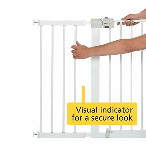 Safety 1st Securtech Auto-Close Metal Gate, Easy to Use, Quick and Easy to Install. 6-24 months, White 4