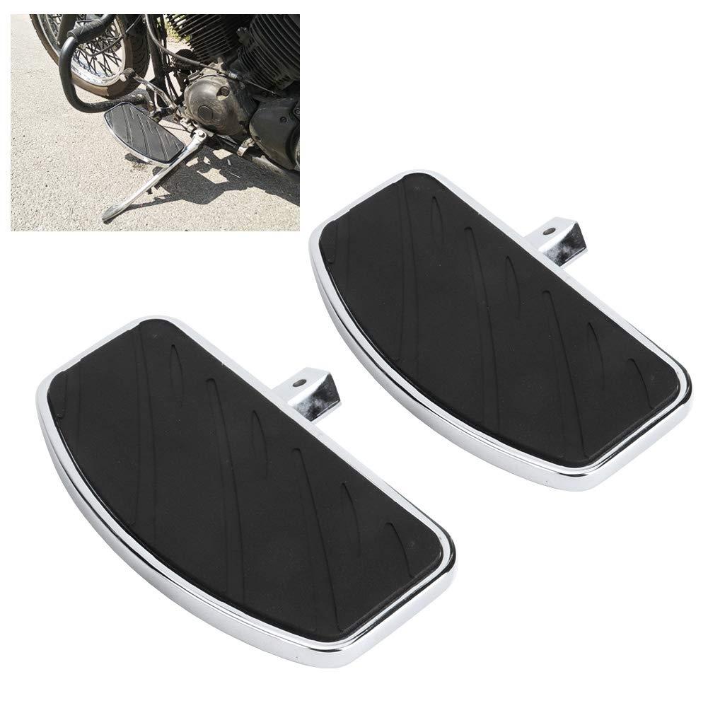 Fydun Pair of Motorcycle Front Pegs Rubber & Iron 9.45 x 4.92 x 0.59inch Motorcycle Long Rearsets Footrest with Installation Accessories 3