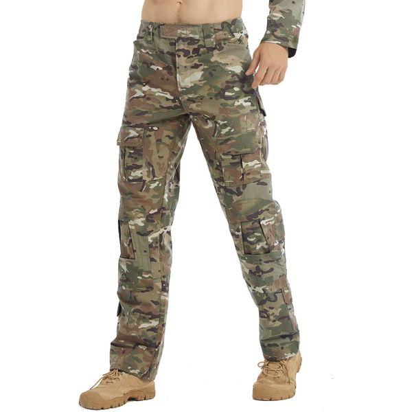 LNFINTDO Tactical Combat Trousers for Men Army Camo Outdoor Airsoft Hunting Pants Ripstop BDU Military Uniform 1