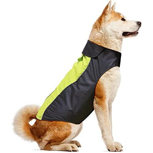 Kpuplol Dog Raincoats Waterproof Lightweight Dog Coat Jacket Outdoor Winter Dog Vest Warm Rain Coats for Small Medium Large Dogs 0