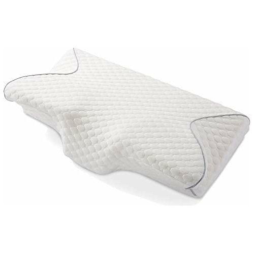 MARNUR Cervical Memory Foam Pillow Contoured Orthopedic Pillow Ergonomic Pillows for Neck Shoulder Back Support with 2 pcs Memory Foam to Adjust Hardness for Side/Back Stomach Sleepers 0