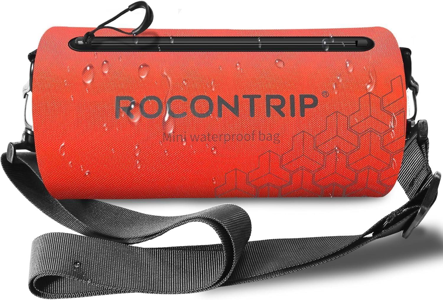 ROCONTRIP Crossbody Waterproof Bag IPX8 Waterproof Dry Bag with Airtight Zipper Ultra Light Waterproof Beach Bag with 420D TPU Dry Sacks for Swimming Kayaking Camping Boating Rafting Fishing 0