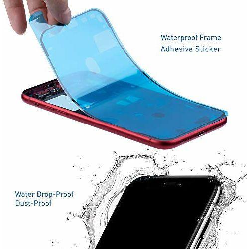 Cino Screen Replacement for iPhone 11 6.1 Inch, Digitizer Assembly 3D Touch Replacement Screen with Waterproof Frame Adhesive Sticker, Repair Tool Kits and Tempered Glass Protector 4